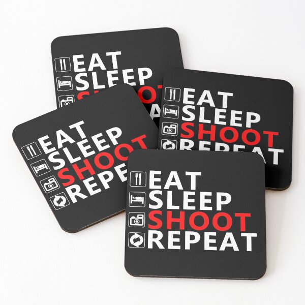 Item preview, eat sleep shoot repeat designed and sold by equiliser.