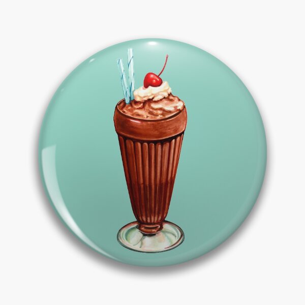 Item preview, Chocolate Milkshake Pattern - Blue designed and sold by Kelly  Gilleran.