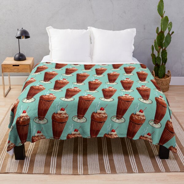Item preview, Chocolate Milkshake Pattern - Blue designed and sold by Kelly Gilleran.
