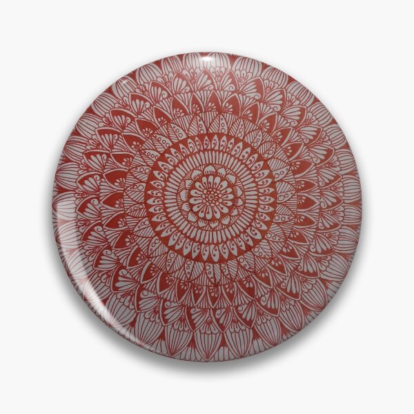 Item preview, red mandala designed and sold by Singh-priya.
