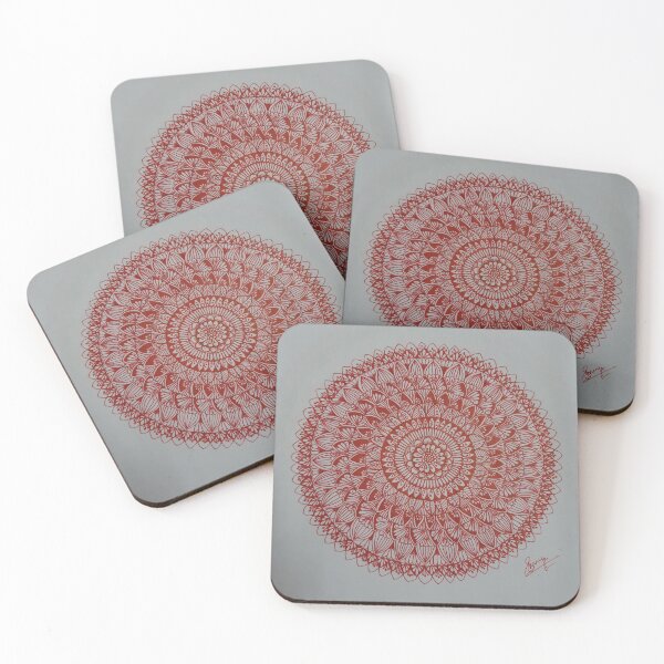 Item preview, red mandala designed and sold by Singh-priya.