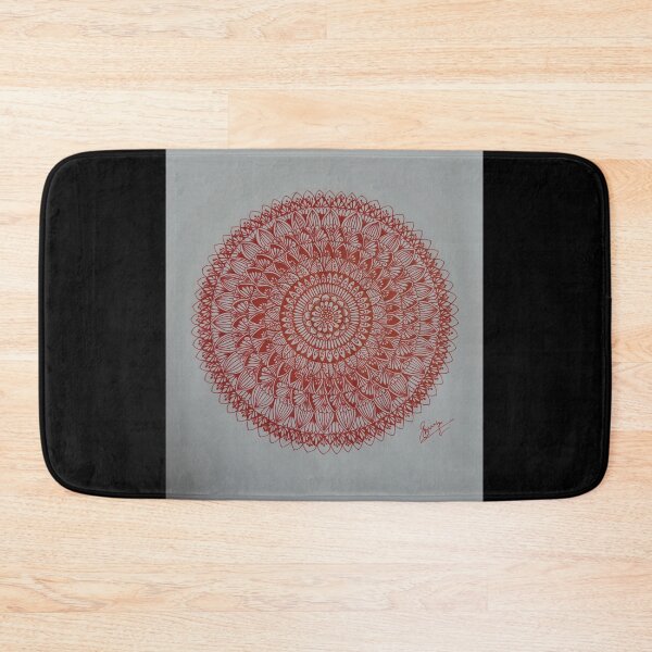Item preview, red mandala designed and sold by Singh-priya.