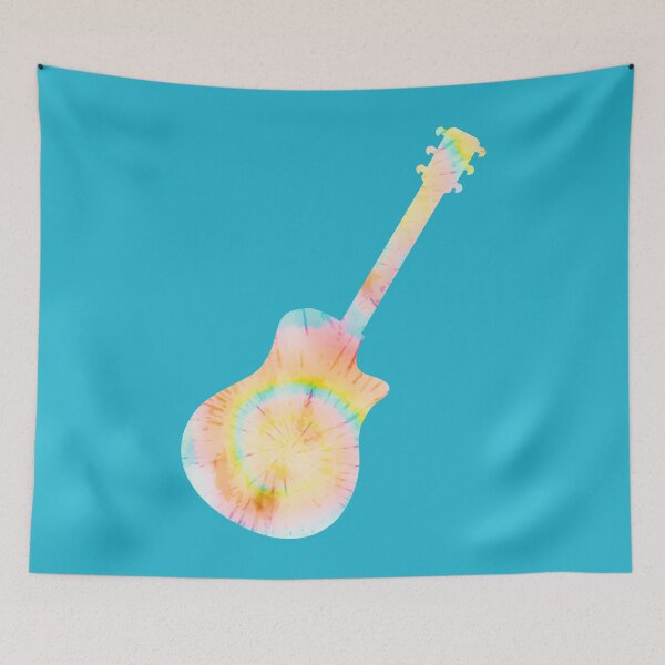 Item preview, Pastel Spiral Tie Dye Dreadnought Acoustic Guitar designed and sold by ILoveTieDye.