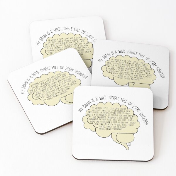 Item preview, My brain is a wild jungle full of scary gibberish designed and sold by fanartbygabi | Gabi Veiga.