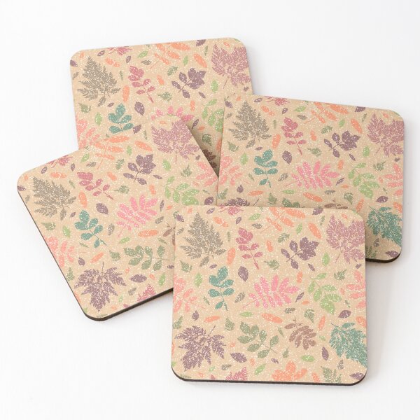 Item preview, Multicolor autumn frost leaves. Wild herbs seamless pattern on beige. Autumn leaf fall. Wild life. designed and sold by Yulia Chepurova.