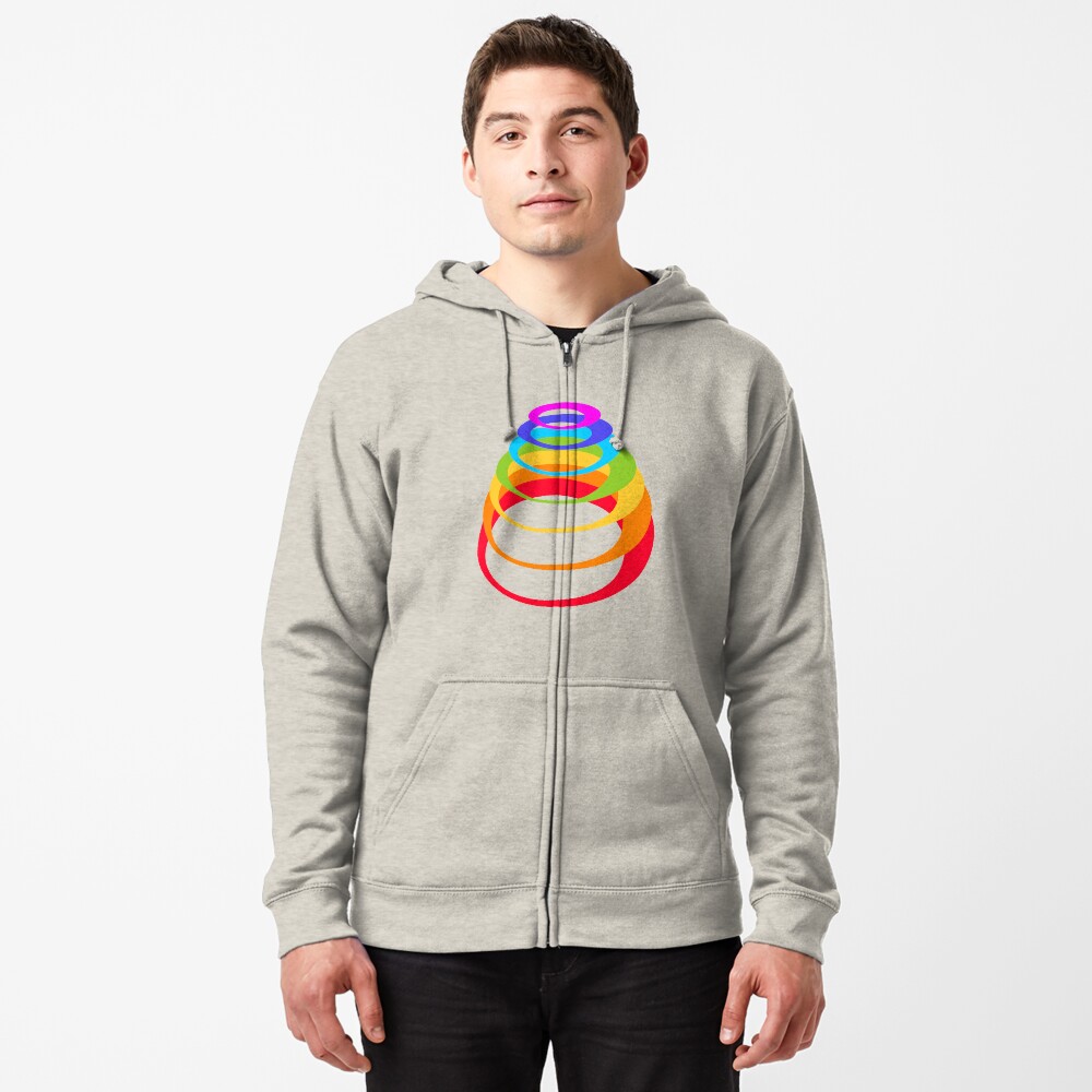 Vista previa del artículo con la obra «Sudadera con capucha y cremallera», diseñado y vendido por Riograf.