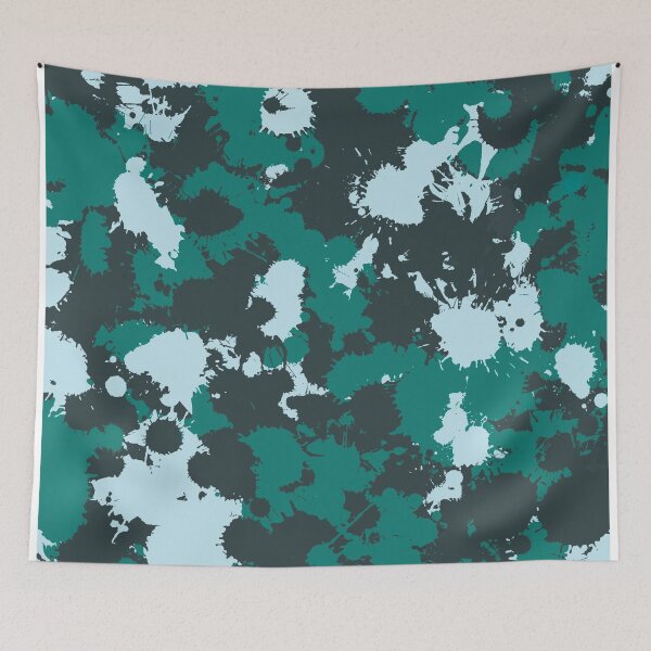 Item preview, Emerald Teal Paint Splatter designed and sold by BigTexFunkadelic.