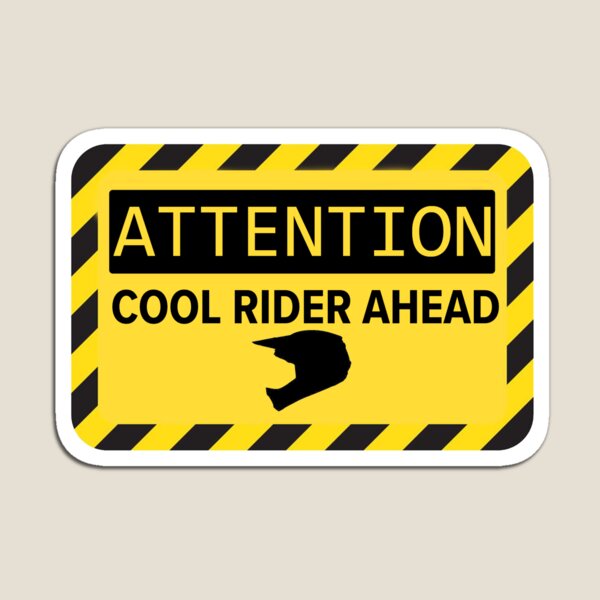 Item preview, MTB ATTENTION sign sticker designed and sold by bastykouki.