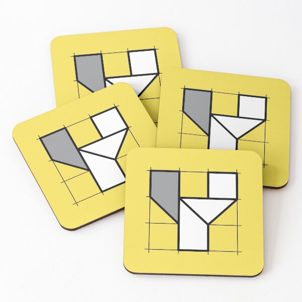 Item preview, Y // Perfectionist Alphabet (Pantone Illuminating + Ultimate Gray) designed and sold by fumauk.