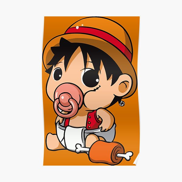 Kid Luffy Posters Redbubble