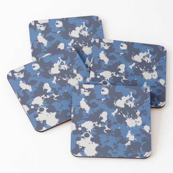 Item preview, Retro Wash Blue and Grey Paint Splatter designed and sold by BigTexFunkadelic.