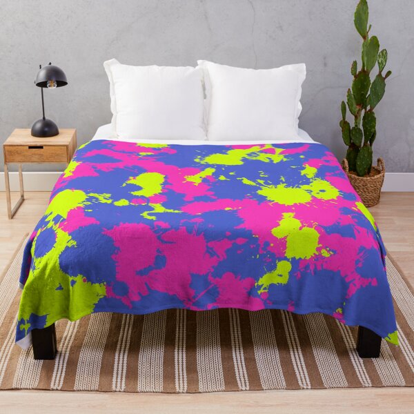Item preview, Neon Pink Purple and Green Paint Splatter designed and sold by BigTexFunkadelic.