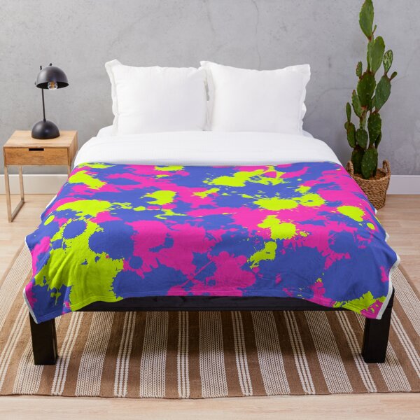 Item preview, Neon Pink Purple and Green Paint Splatter designed and sold by BigTexFunkadelic.