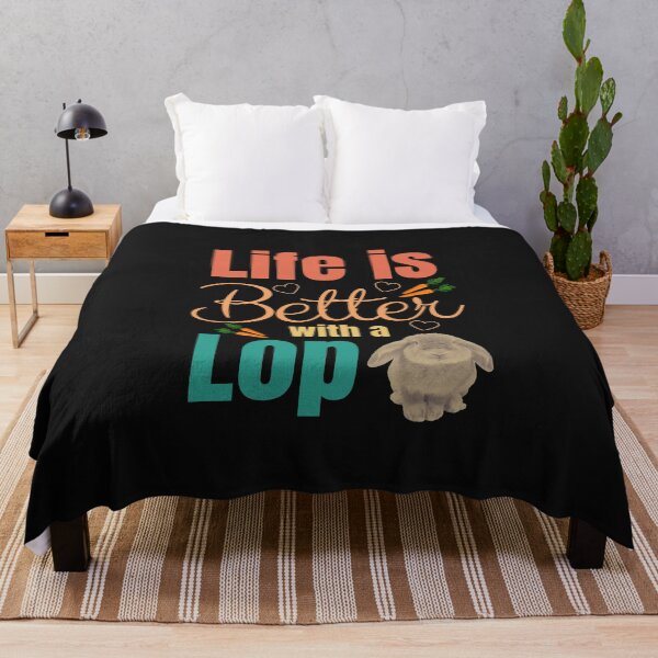 Item preview, Life is Better with a Lop Rabbit designed and sold by MusberriDesigns.