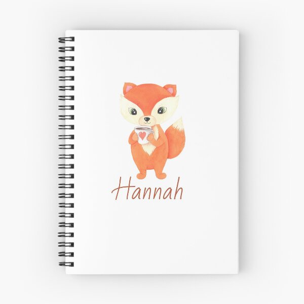Item preview, Hannah 'Add your own name'  Orange Fox designed and sold by BellaNora.