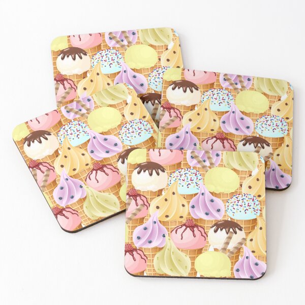 Item preview, Vector hand drawn ice creams of different flavors and decoration.  designed and sold by Familyshmot.