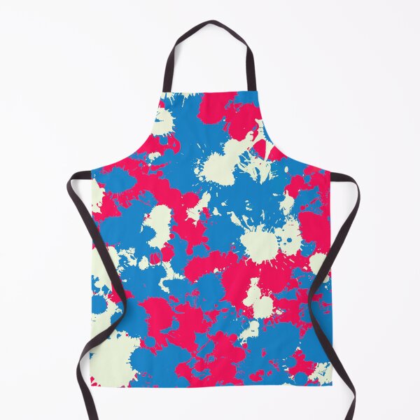 Item preview, Retro Wash Blue, Cream and Red Paint Splatter designed and sold by BigTexFunkadelic.