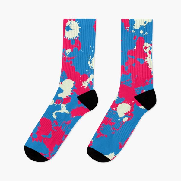 Item preview, Retro Wash Blue, Cream and Red Paint Splatter designed and sold by BigTexFunkadelic.