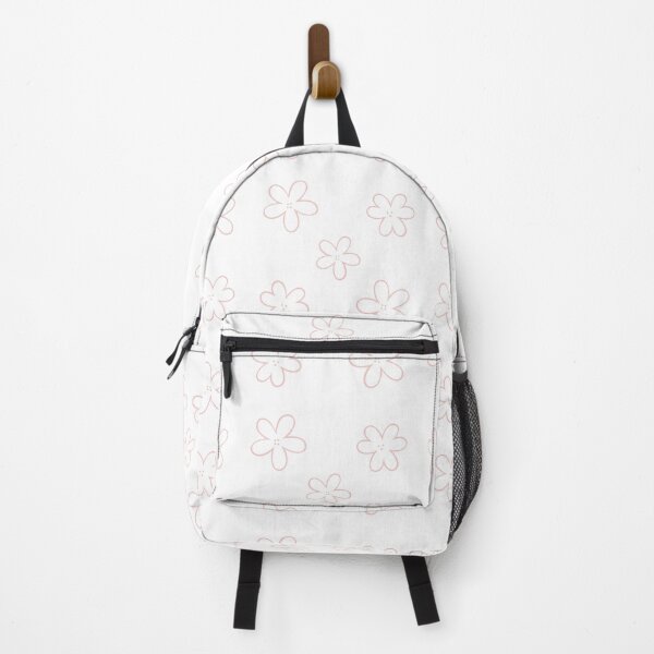 Item preview, Minimal Abstract Flowers - White with Blush pink border designed and sold by JuneNostalgia.