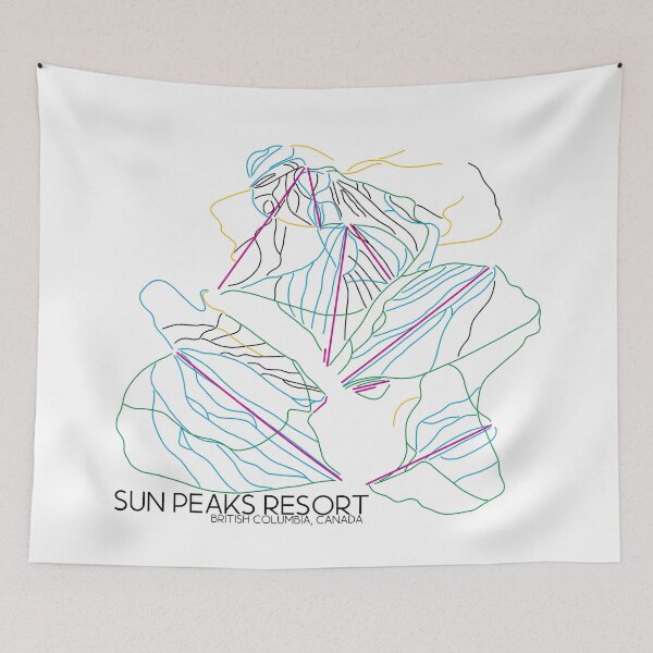 Item preview, Sun Peaks Resort Map designed and sold by madibroo.