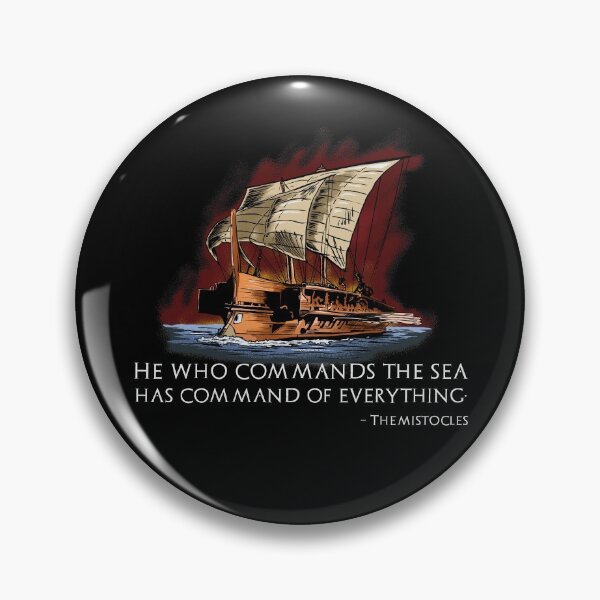 Item preview, Ancient Greek Trireme - History Of Greece - Themistocles Quote designed and sold by Styrman.