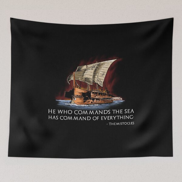 Item preview, Ancient Greek Trireme - History Of Greece - Themistocles Quote designed and sold by Styrman.