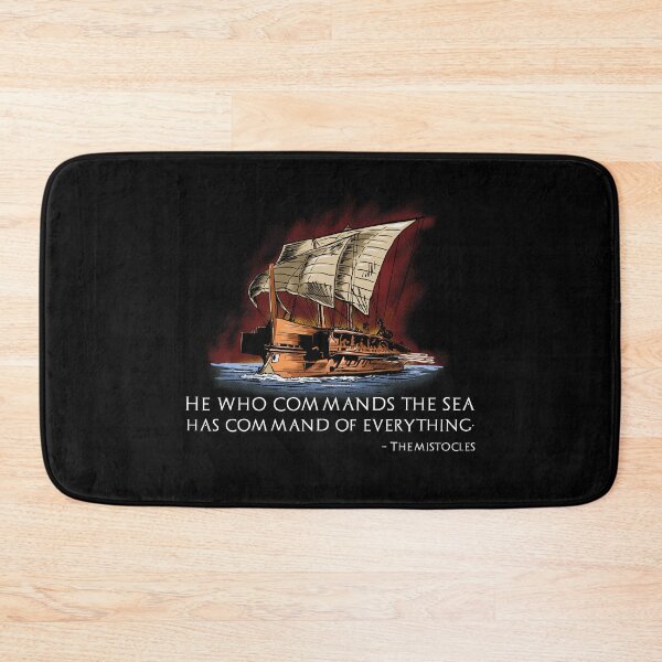 Item preview, Ancient Greek Trireme - History Of Greece - Themistocles Quote designed and sold by Styrman.