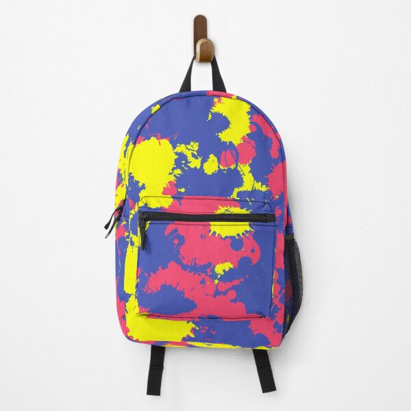 Item preview, Blue, Yellow and Coral Paint Splatter designed and sold by BigTexFunkadelic.