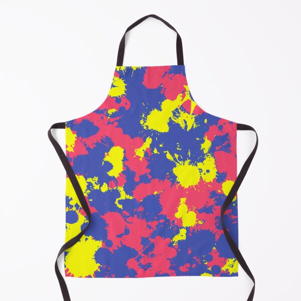 Item preview, Blue, Yellow and Coral Paint Splatter designed and sold by BigTexFunkadelic.