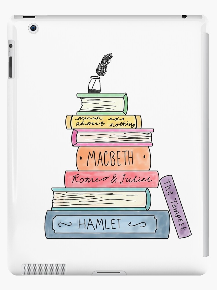 Shakespeare book stack | iPad Case & Skin