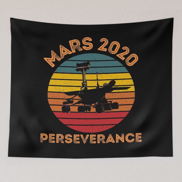 Item preview, Mars 2020 Perseverance Rover - Retro Vintage Sunset Distressed Design designed and sold by SimplyDeals.