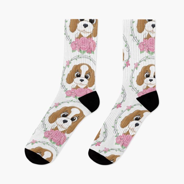 Item preview, Cute Puppy with Flowers designed and sold by SoaringDragons.