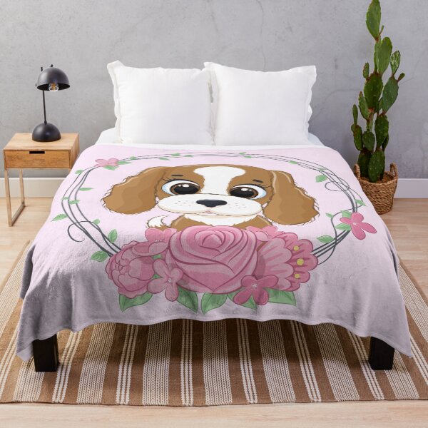 Item preview, Cute Puppy with Flowers designed and sold by SoaringDragons.