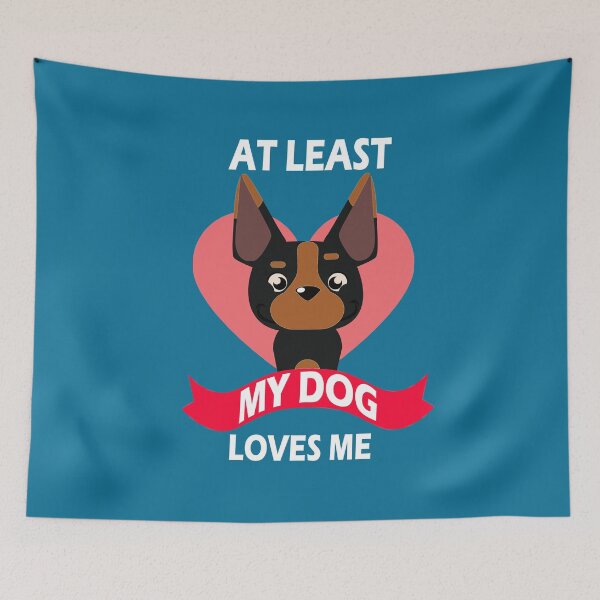 Item preview, At Least My Dog Loves Me T-Shirt designed and sold by Uday24.