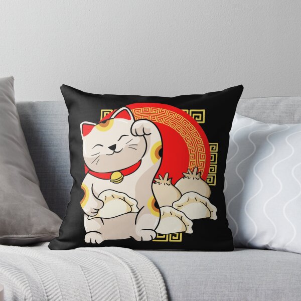 Item preview, Calico Cat Eats Dumpling designed and sold by ElBeDesigns.