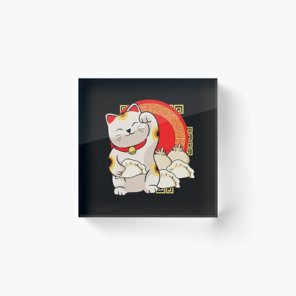 Item preview, Calico Cat Eats Dumpling designed and sold by ElBeDesigns.