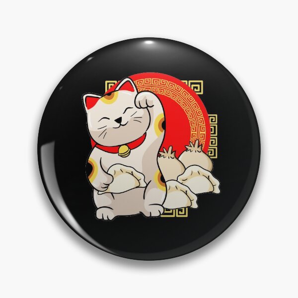 Item preview, Calico Cat Eats Dumpling designed and sold by ElBeDesigns.