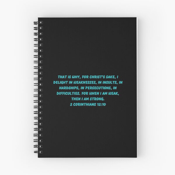 Item preview, Bible Verse 2 Corinthians 12:10 designed and sold by Prayingwarrior.