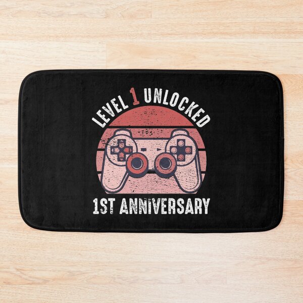 Item preview, Level 1 Unlocked 1st Anniversary Gamer designed and sold by RandomStuffShop.