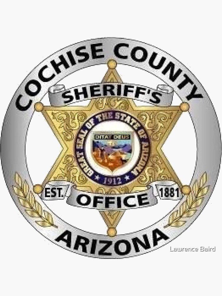 Cochise County Arizona Sheriff S Office Sticker For Sale By   Bg,f8f8f8 Flat,750x,075,f Pad,750x1000,f8f8f8 