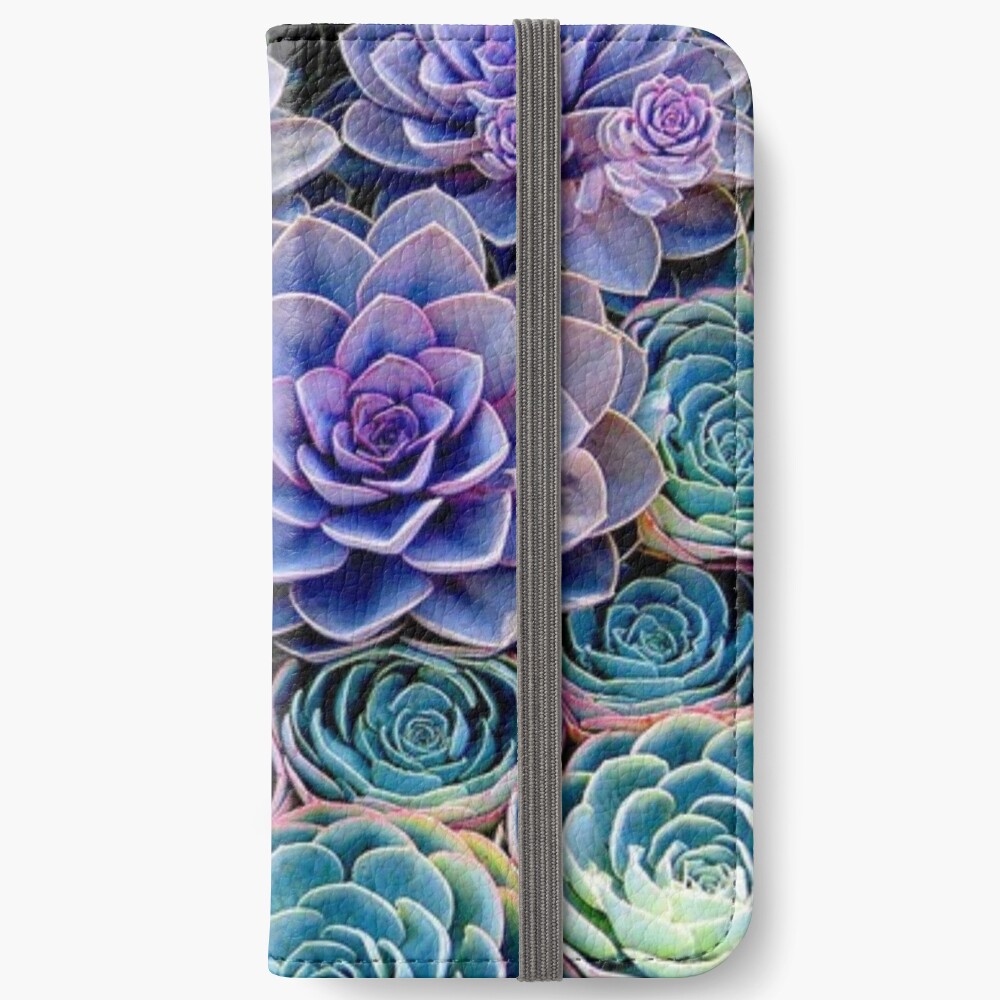 Purple Cacti iPhone Wallet