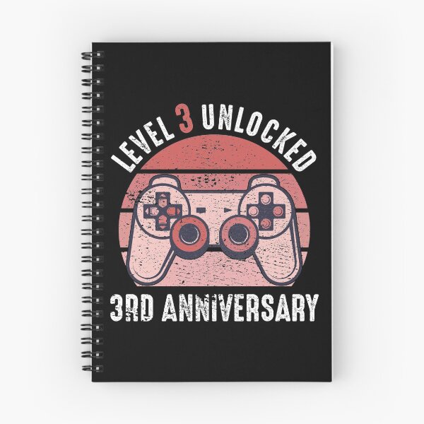 Item preview, Level 3 Unlocked 3rd Anniversary Gamer designed and sold by RandomStuffShop.