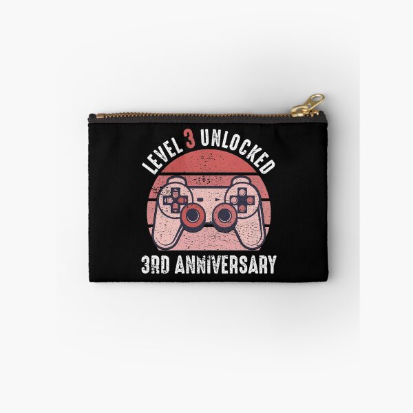Item preview, Level 3 Unlocked 3rd Anniversary Gamer designed and sold by RandomStuffShop.