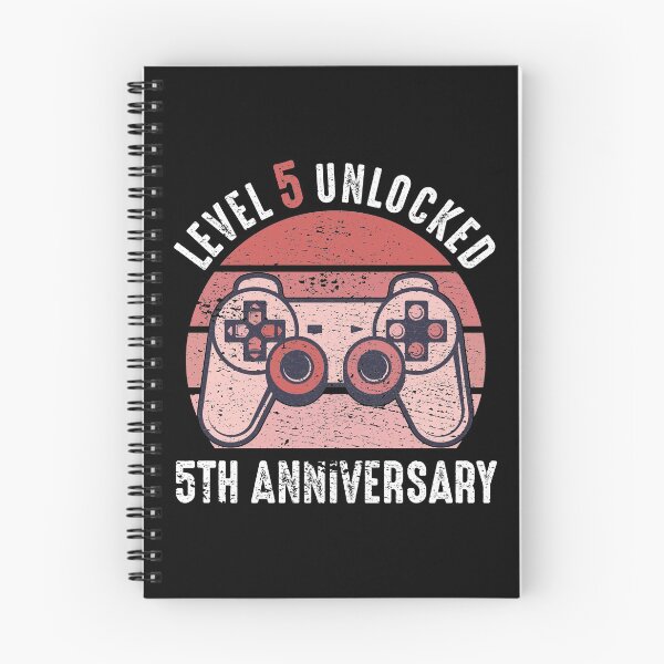 Item preview, Level 5 Unlocked 5th Anniversary Gamer designed and sold by RandomStuffShop.
