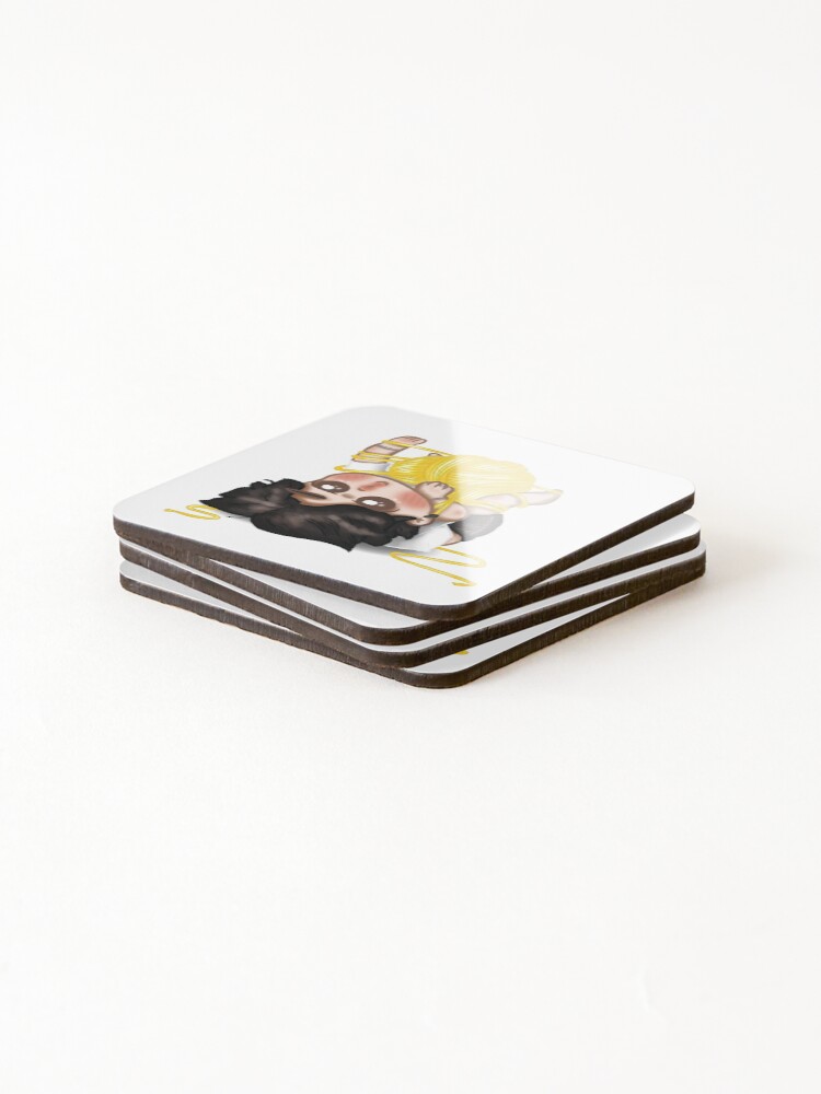 Thumbnail 4 of 5, Coasters (Set of 4), BTS Jimin designed and sold by RoniPool.