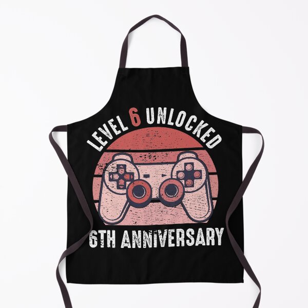 Item preview, Level 6 Unlocked 6th Anniversary Gamer designed and sold by RandomStuffShop.