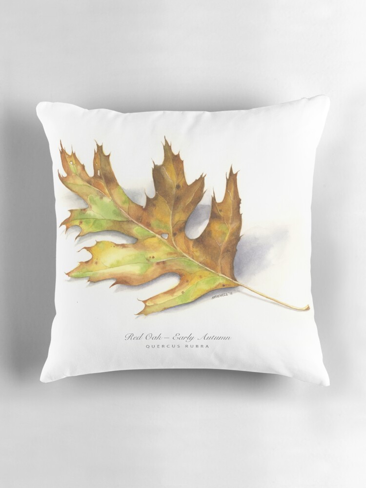 Thumbnail 3 of 4, Pillow, Early Autumn Oak designed and sold by mindofwaterc.