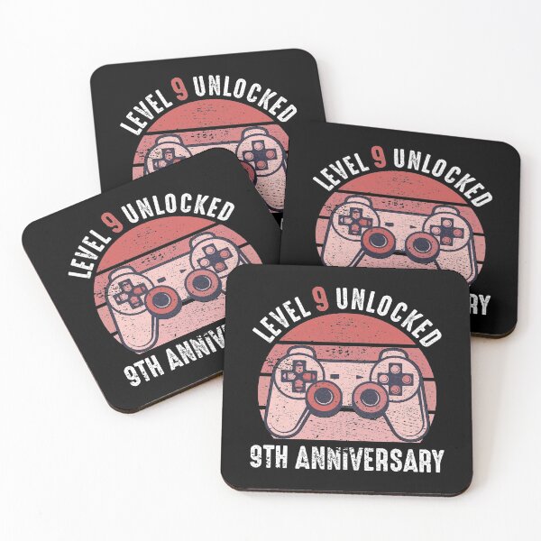 Item preview, Level 9 Unlocked 9th Anniversary Gamer designed and sold by RandomStuffShop.