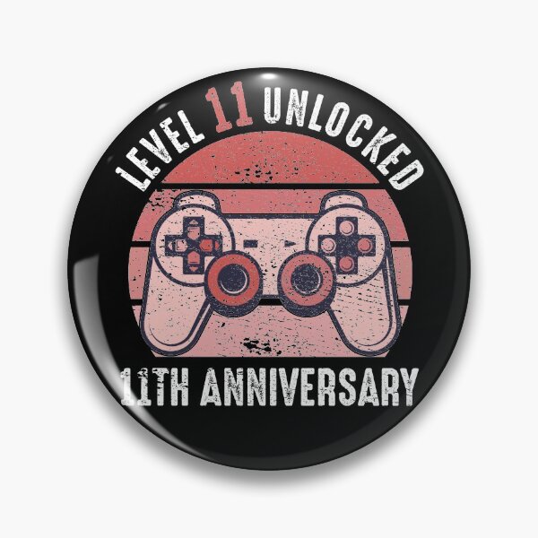 Item preview, Level 11 Unlocked 11th Anniversary Gamer designed and sold by RandomStuffShop.