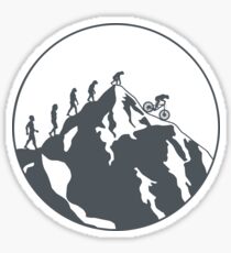 Pegatina Evolución del ciclismo de montaña | 2